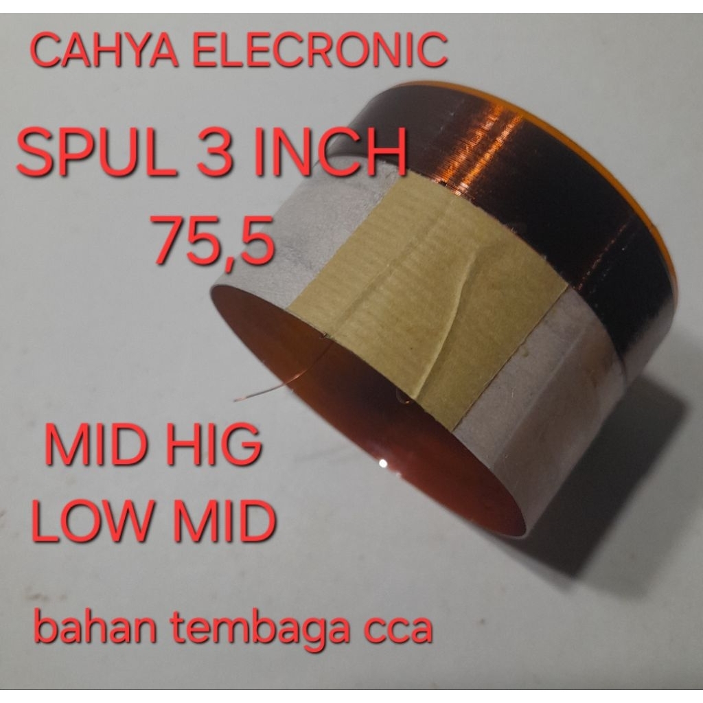 Spul speaker 3 inch dia 75.5 mm cca