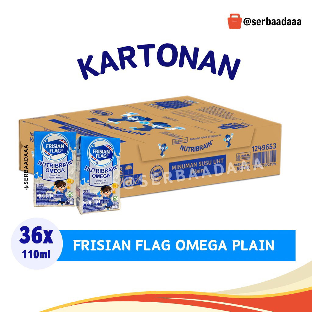 

Frisian Flag Omega Susu UHT PLAIN 110 Ml×36 Pcs