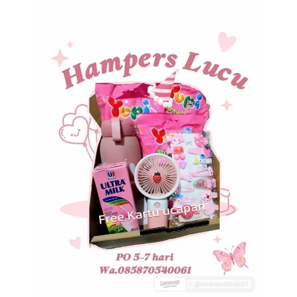

Hampers lucu Snack mix aksesoris hampers yupi