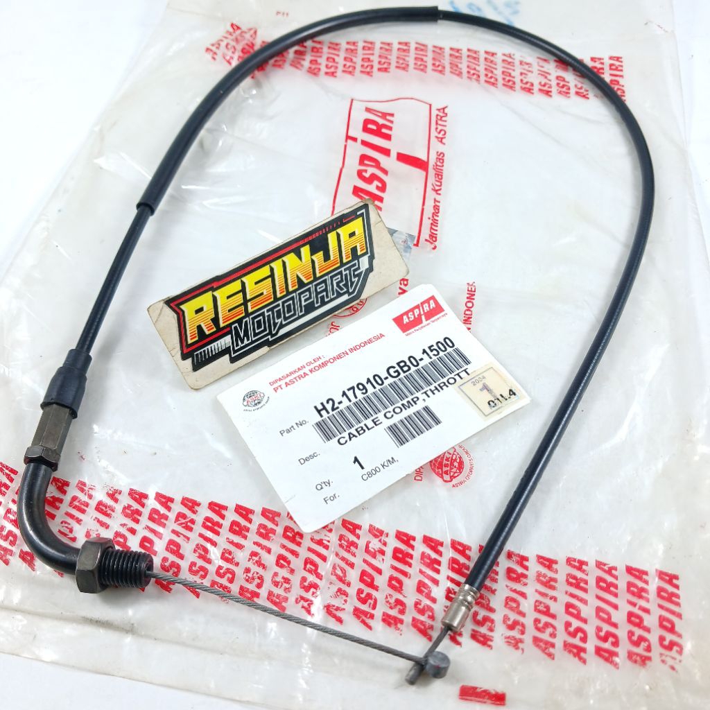 Throttle Cable Kabel Tali Gas Honda C70 C700 C 70 C 700 Supercup GB0 Original Aspira