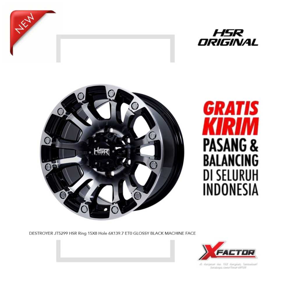 VELG R15 HSR DESTROYER HSR R15X8 H6X139,7 ET0 GBMF