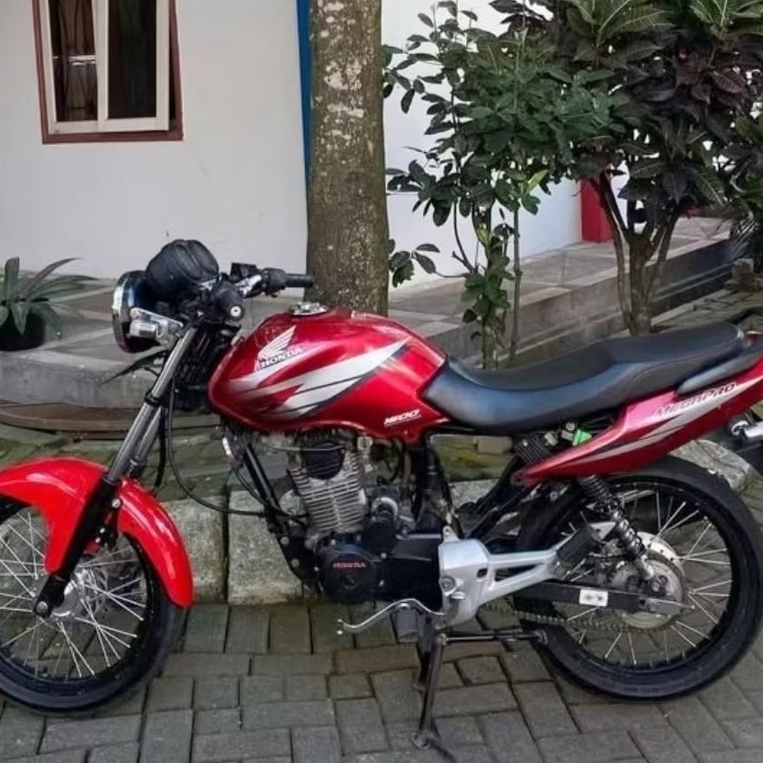 Striping Megapro Merah 2008lis stiker standar Ori Honda Megapro Primus 2008 merah stiker Ori megapro