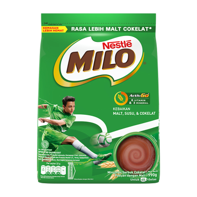 

Milo Activ-Go Minuman Serbuk Cokelat Bag 990 g