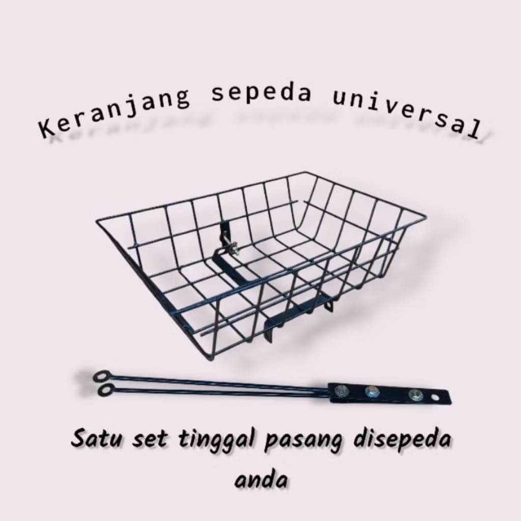 PROMO kranjang rak besi sepeda depan sepeda commuter fullset AMY01 front rack