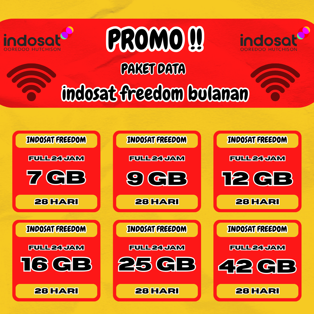INDOSAT PAKET DATA SUPER PROMO