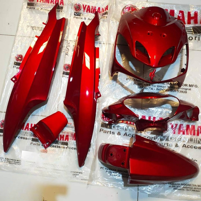 Body yamaha mio smile maroon original Cover body halus fullset mio smile maroon original yamaha Moto