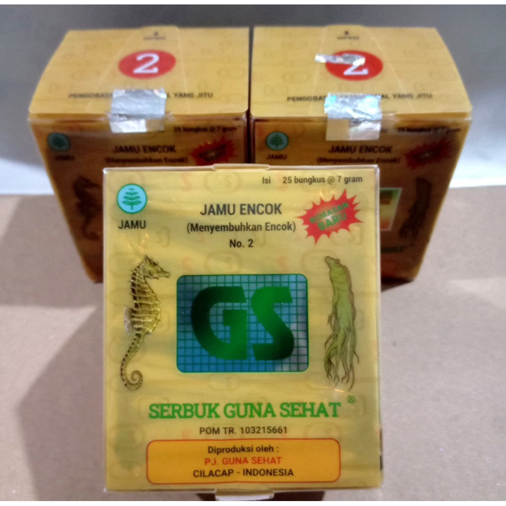 

JAMU GS NO 2 ENCOK DAN PEGAL LINU ORIGINAL - 1 PAK ISI 25 SACHET