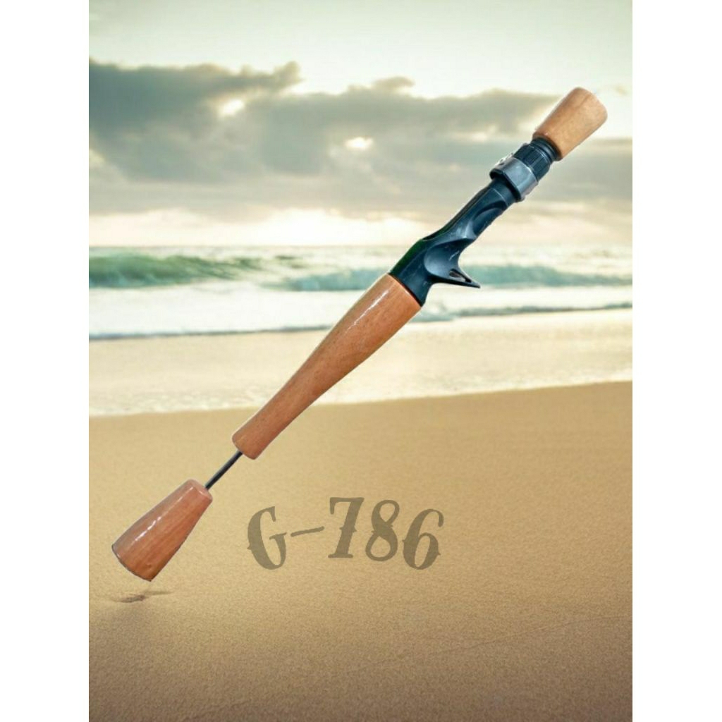 Gagang Joran Kayu Model Japan style+reelseat BC/baitcasting