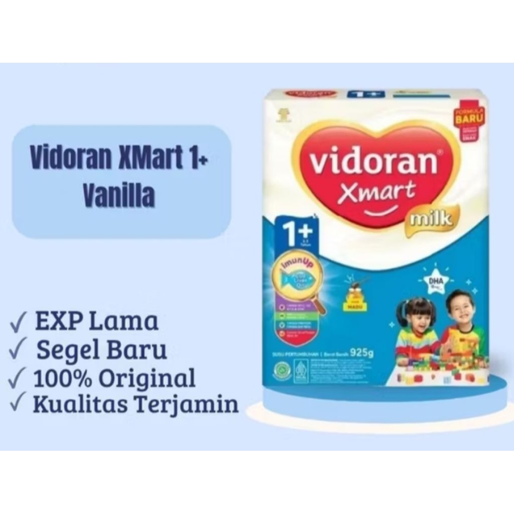 

Vidoran Xmart 1+ Susu Rasa Vanila Kemasan 950gr Exp Lama