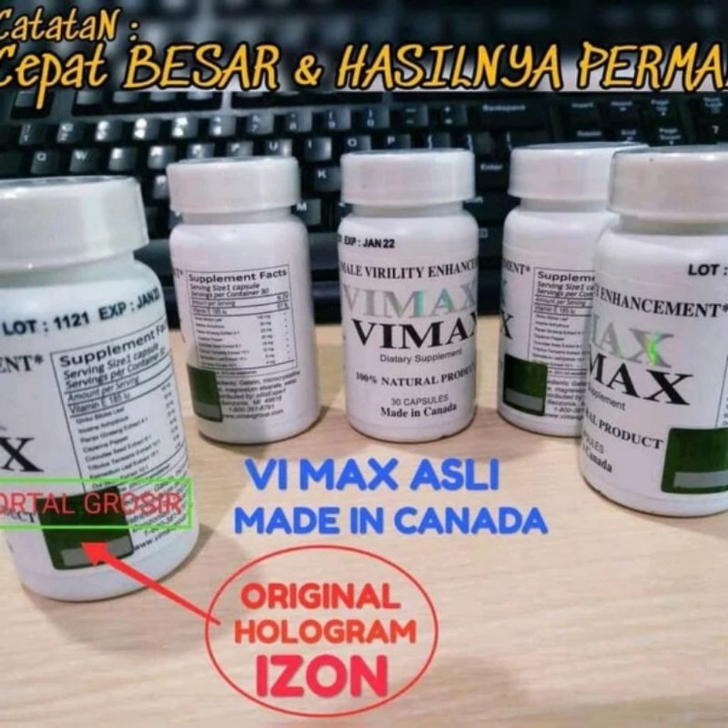 (1 kapsul) DISTRIBUTOR VIMAX kapsul pembesar p pria permanen original