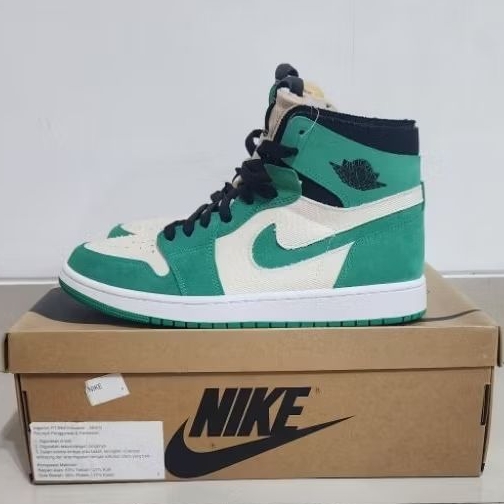 SEPATU NIKE AIR JORDAN 1 ZOOM CMFT STADIUM GREEN BNIB ORIGINAL CT0978 300