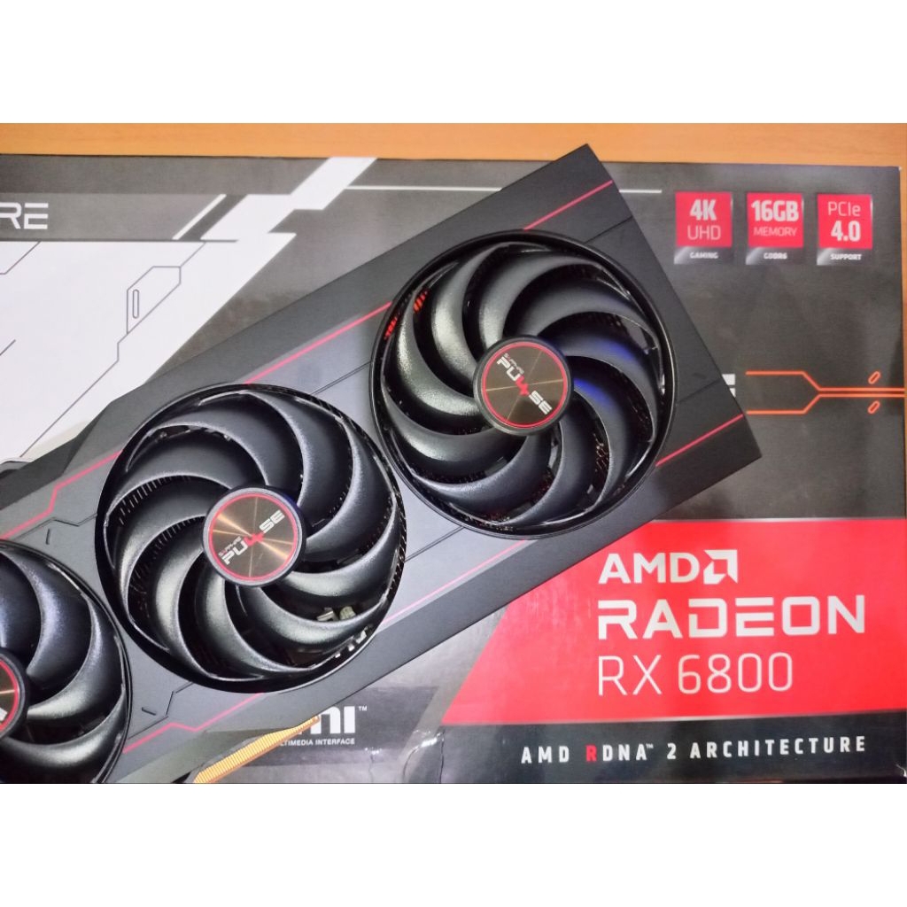 VGA SAPPHIRE PULSE RX 6800 16GB GDDR6 (  BEKAS - PREMIUM )
