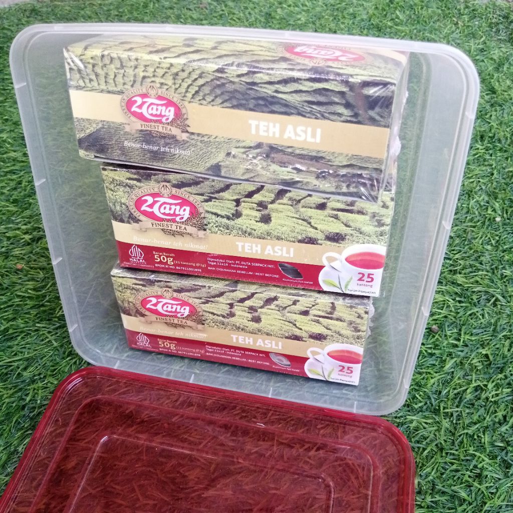 

5 Pak Teh Celup 2Tang Asli Teh Hitam Celup Isi 25/pak