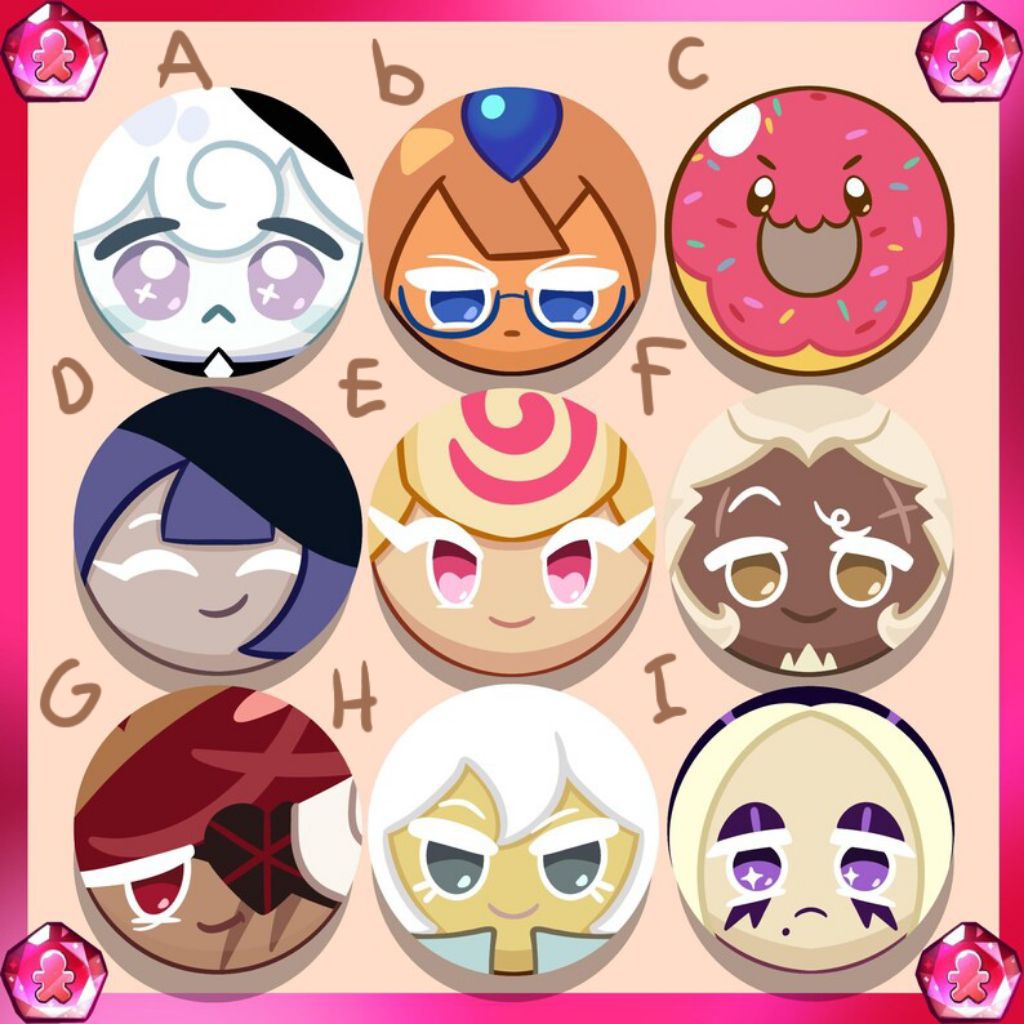 cute cookie run kingdom pins