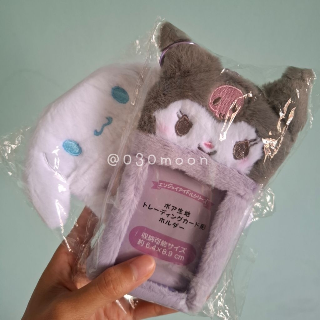 Sanrio Photocard Plush Holder - Cinnamoroll Kuromi