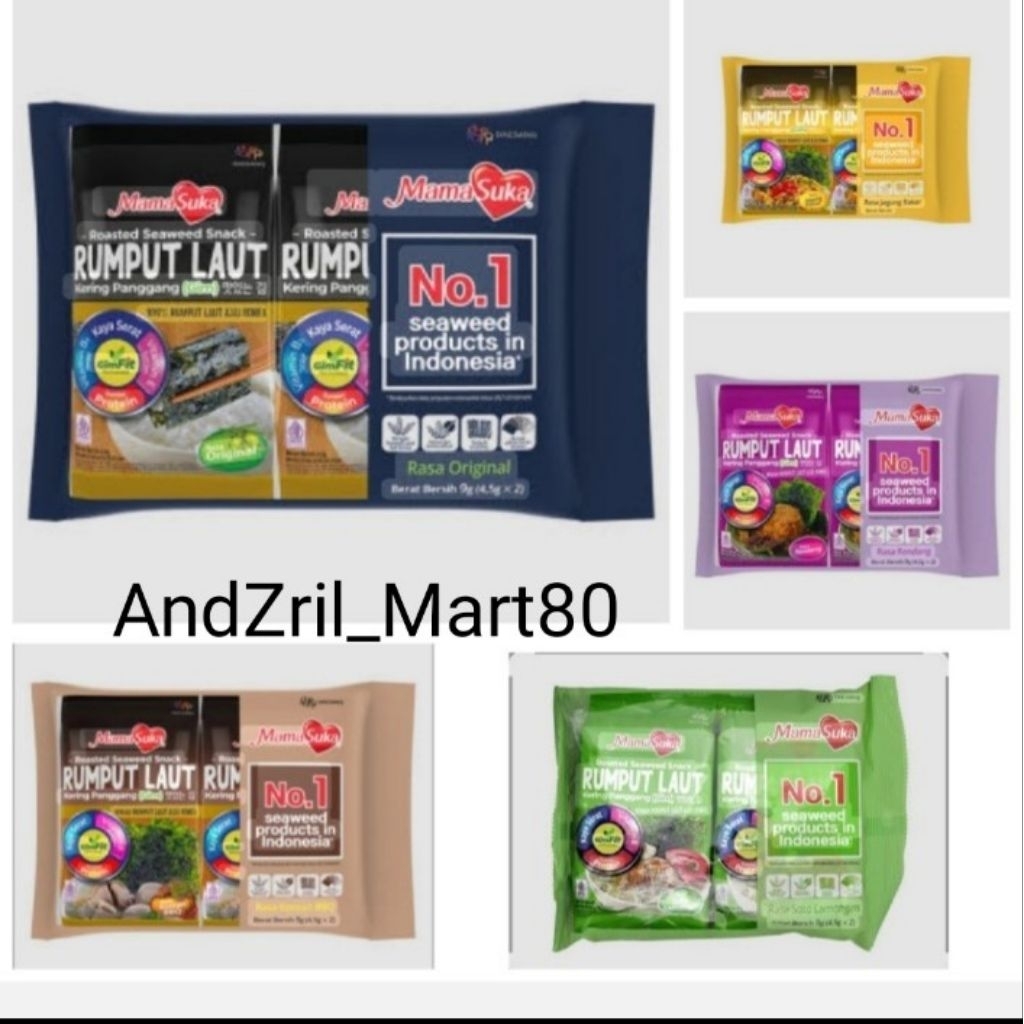 

RUMPUT LAUT mamasuka 2*24,5g Varian Rasa Exp Oktober 25
