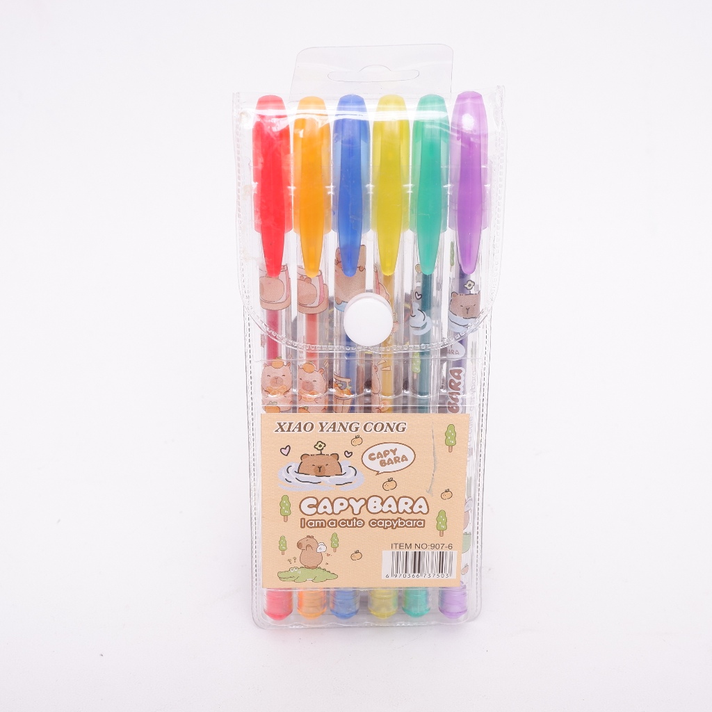 

Pena Gel Warna-warni Capybara 1 Set Isi 6 PGK-1981