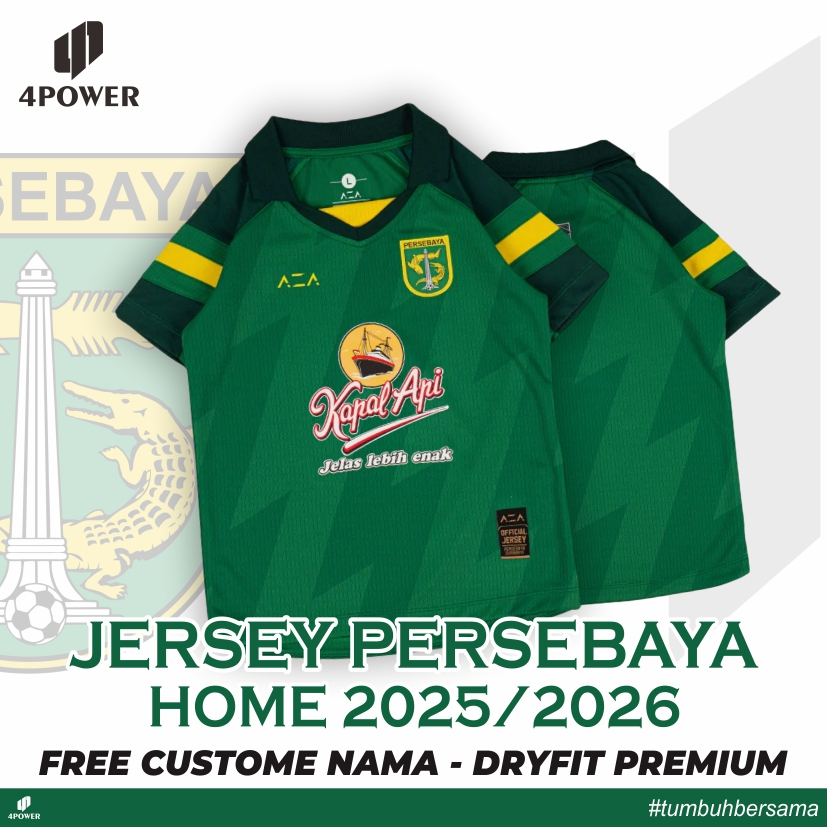 Jersey Persebaya 2025/2026 TERBARU - BAJU KAOS PERSEBAYA SURABAYA