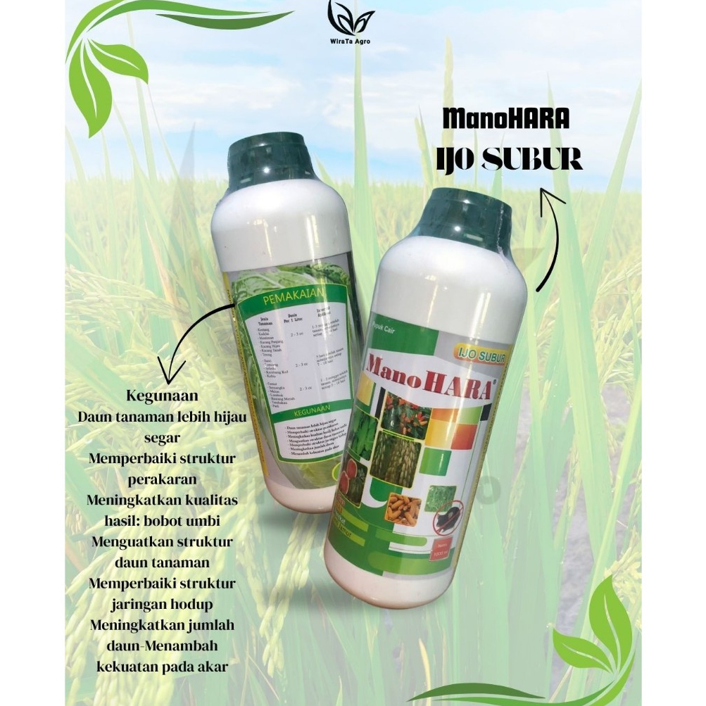 Pupuk cair ManoHara Ijo Subur 1000 ml