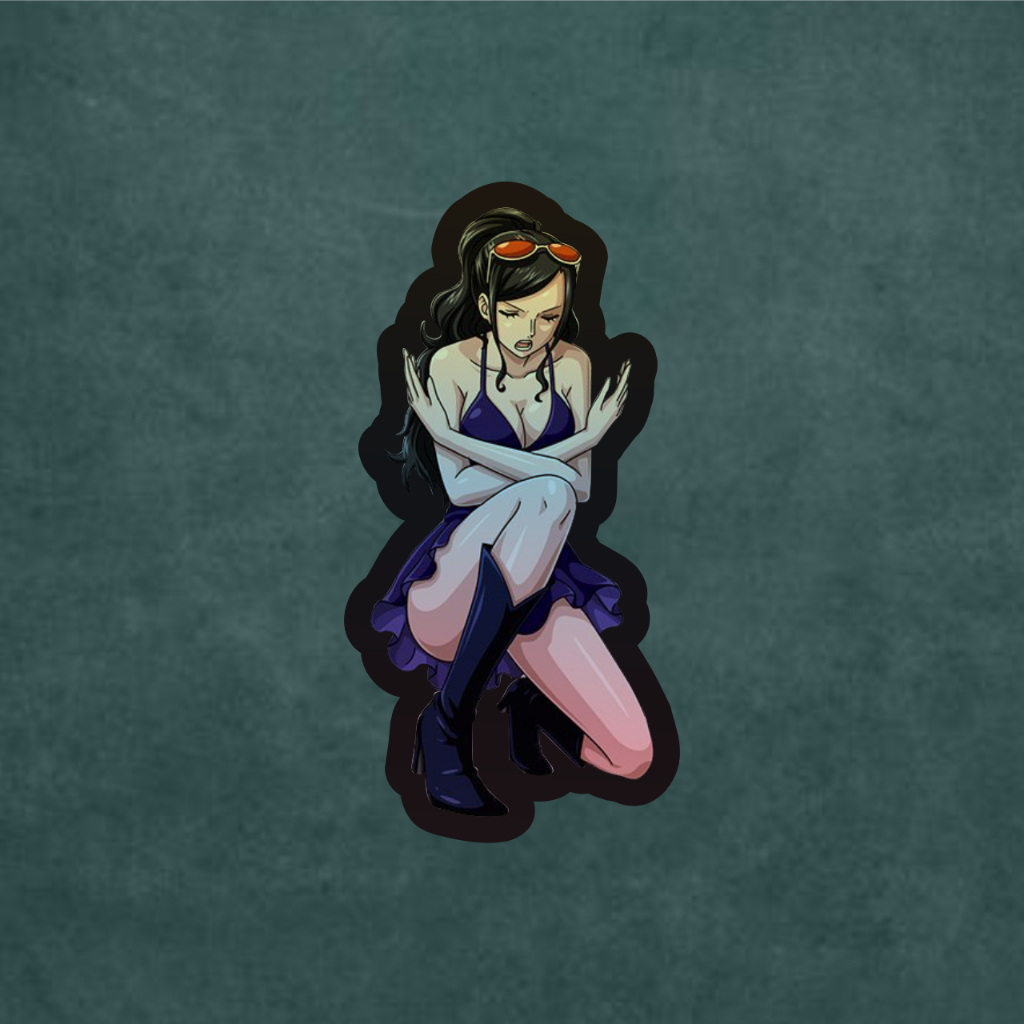 

Stiker Hologram Anime One Piece Nico Robin 7 cm Anti Air