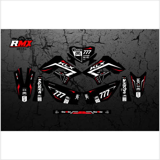 DECAL KLX 150 S/L FULLBODY (043) DEKAL STIKER DTRACKER DTX D-TRACKER LAMA OLD 2009 2010 2011 2012 20