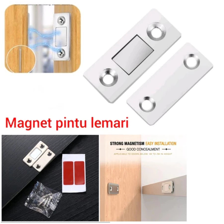 Magnet pintu Kamar Mandi lemari magnetic door closer magnet laci perekat pintu lemari