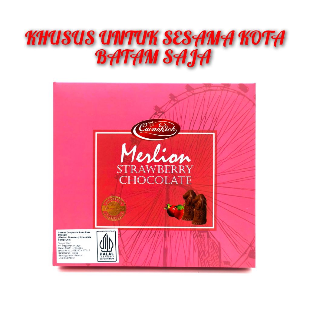 

Cacao Rich Merlion Strawberry Chocolate 62,5 gram
