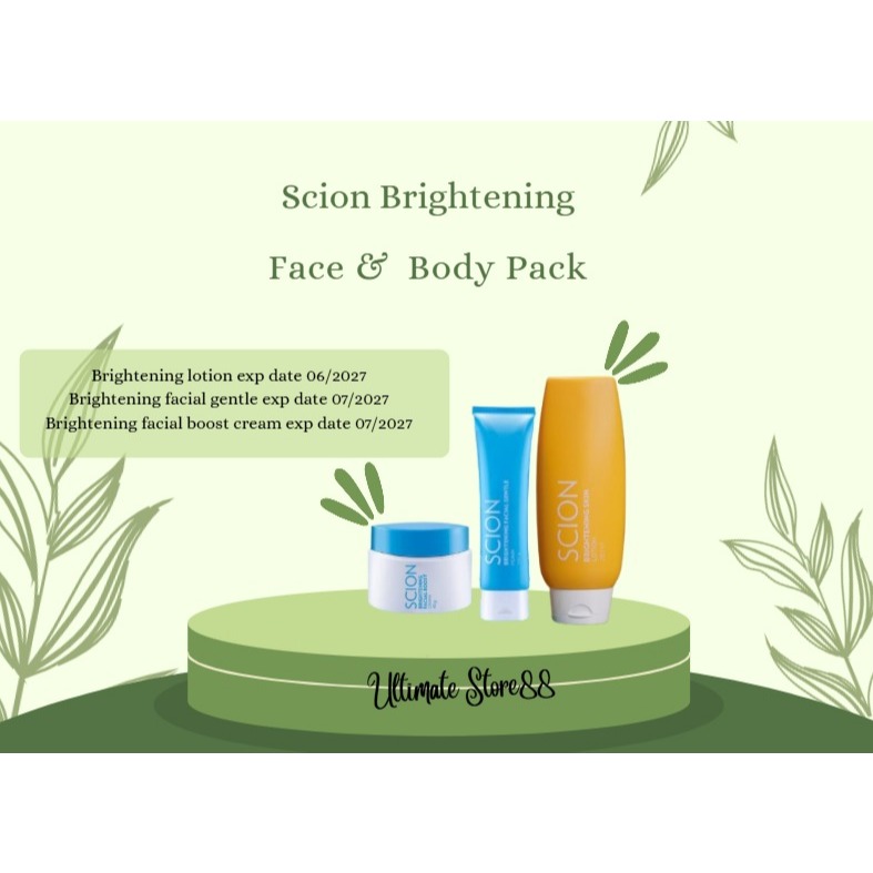 

Terbaru Brightening Pack Face & Body Scions Ready Stock