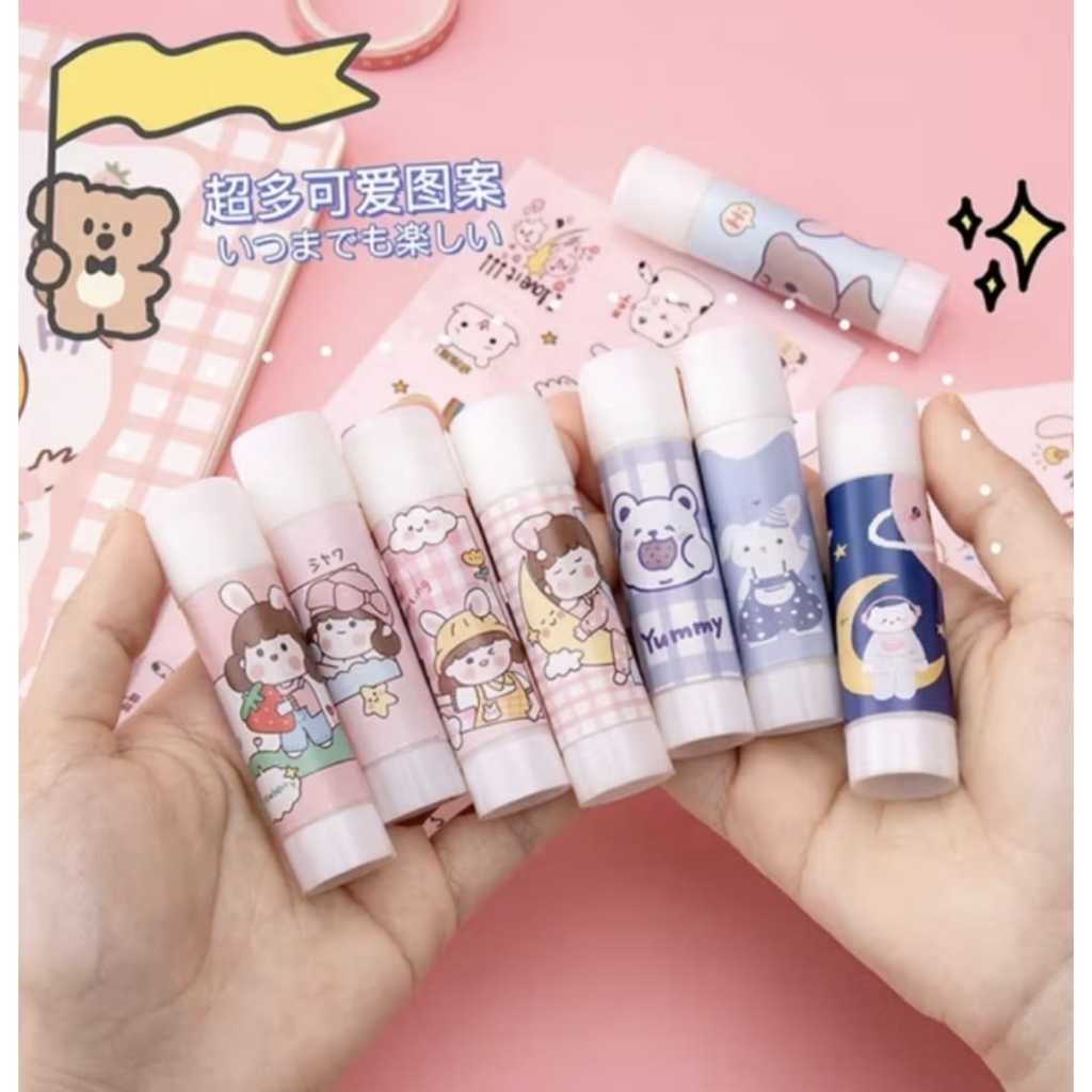 

Fancy shop lem glue stik motif lucu