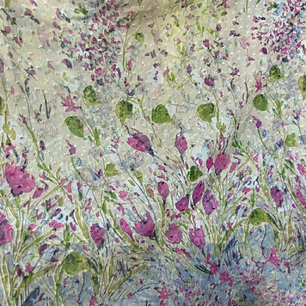 KAIN SIFON URAGIRI PREMIUM MOTIF BUNGA KECIL  - KAIN SIFON RUBIAH MOTIF KEMBANG KECI - BAHAN KAIN SI