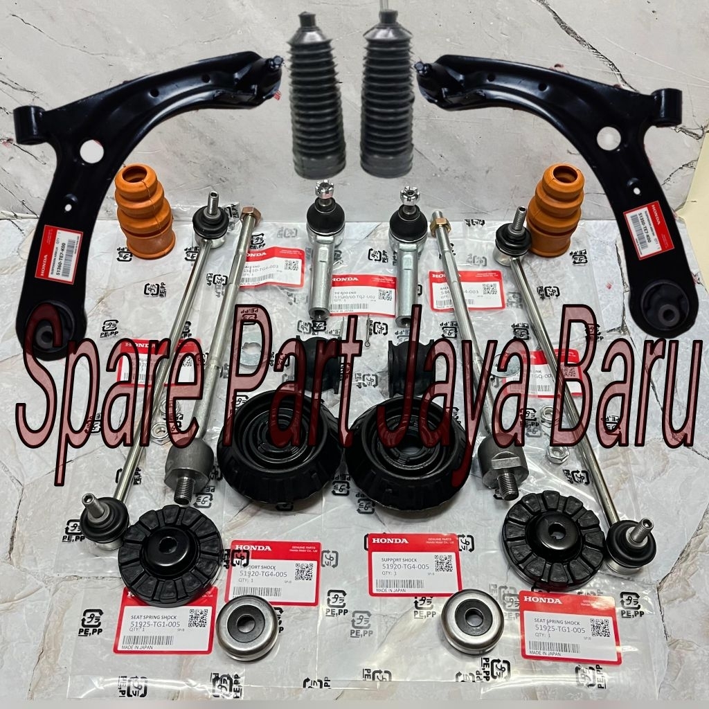 Paketan Kaki Kaki Depan Brio Satya RS 2014-2025 20pc Lower Arm Set Support Shock Set Tie Rod Rack En