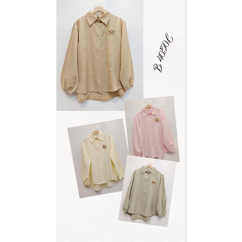 KEMEJA & BLOUSE ATASAN WANITA TANGAN KARET