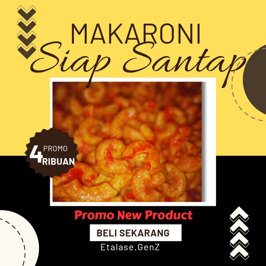 

CEMILAN MAKANAN SIAP SAJI MAKARONI INSTAN LANGSUNG DIMAKAN