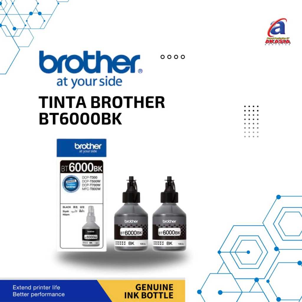 Tinta Brother BT 6000 BK
