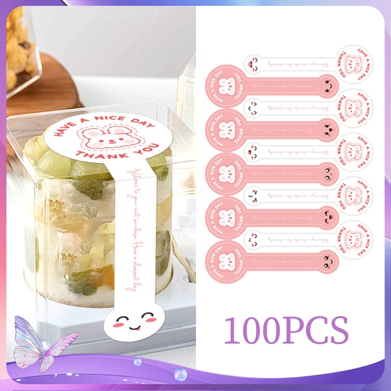 

Seal Sticker Stiker Label Thank You Stiker Label Makanan 100pcs Sticker Segel Kado & Kemasan