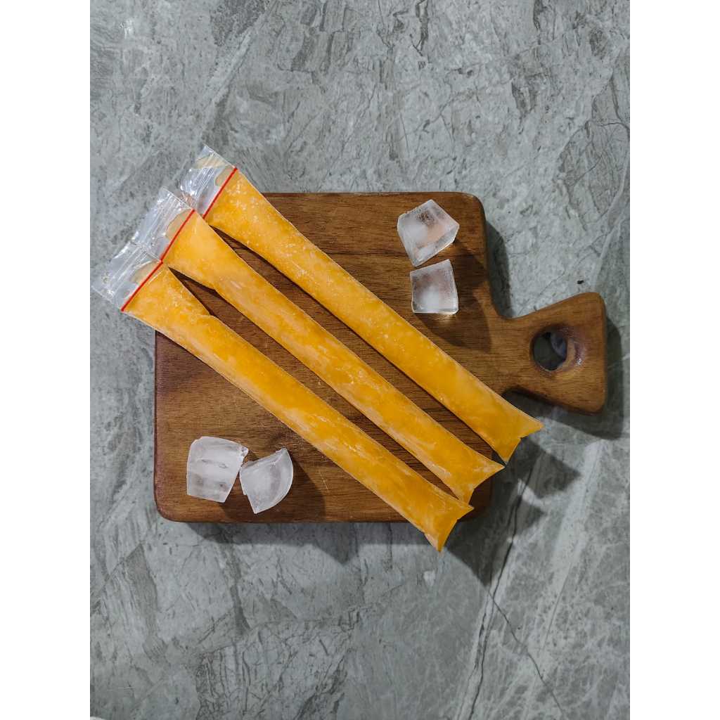 ISI 100 PCS PLASTIK KLIP ES MAMBO 3X20 CM 6X22 CM 5.5X28 CM KANTONG KLIP LILIN VIRAL KLIP MERAH