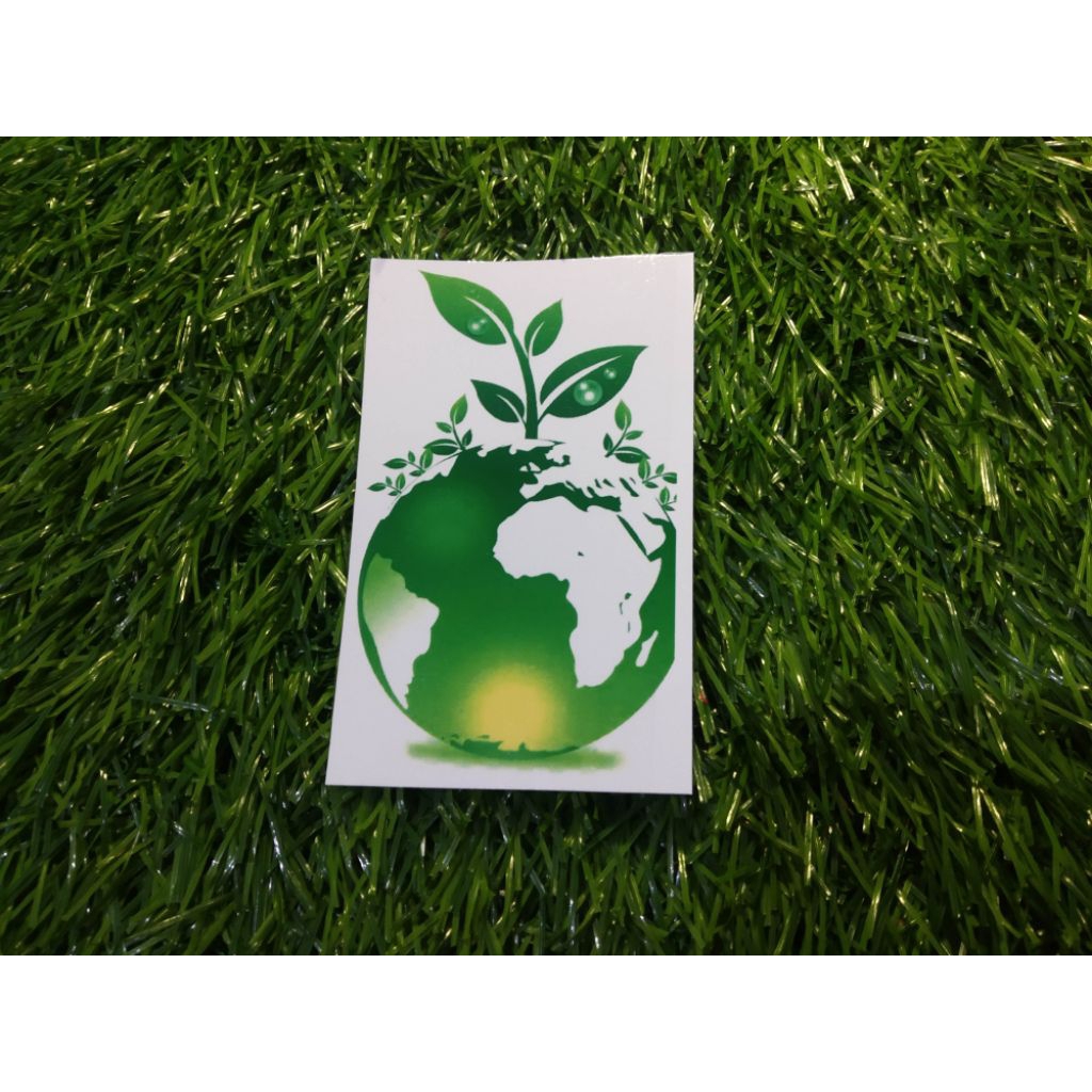 

stiker vinyl go green