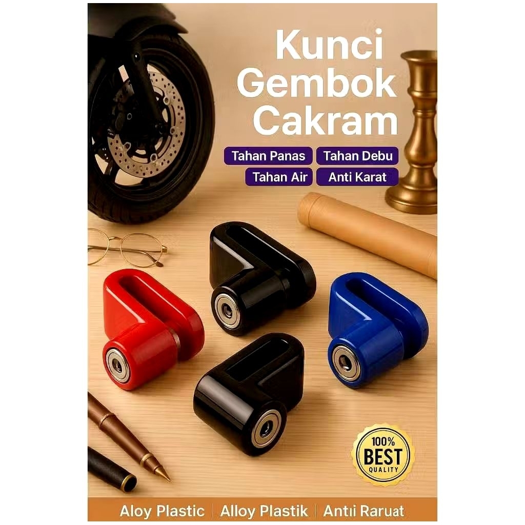 Gembok Cakram Sepeda Motor Honda Kunci Dislock Cakram