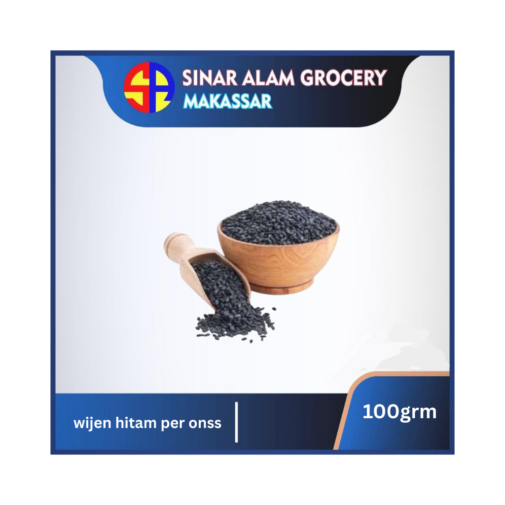 

wijen hitam 100gr per ons