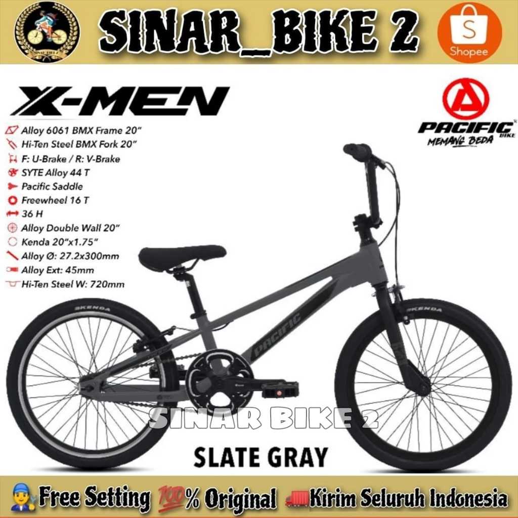 Sepeda Anak Laki BMX PACIFIC X-MEN ALLOY Ukuran 20 Inch