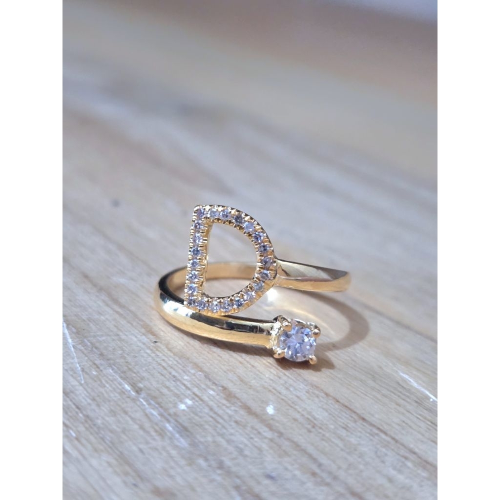 cincin berlian inisial nama