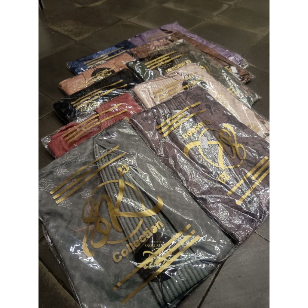Jilbab Sk 23 Bergo Pet Motif Elegant Premium Jilbab Sport