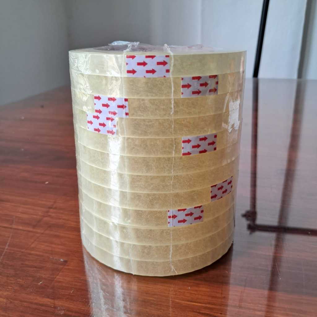 

1 Roll Isi 12 Lakban Bening 0,5 Inch Lakban FEIMA / Isolasi / Isolatif