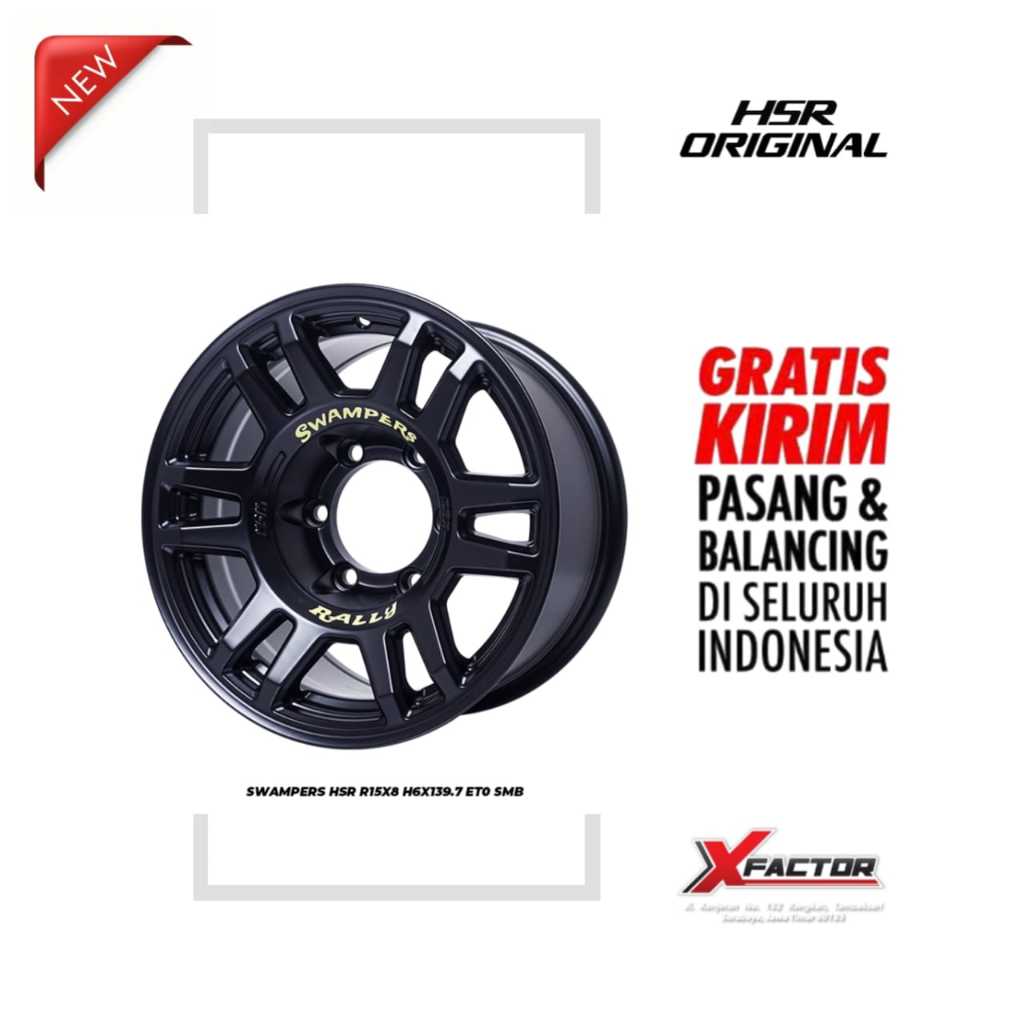 VELG R15 HSR SWAMPERS HSR R15X8 H6X139,7 ET0 SMB
