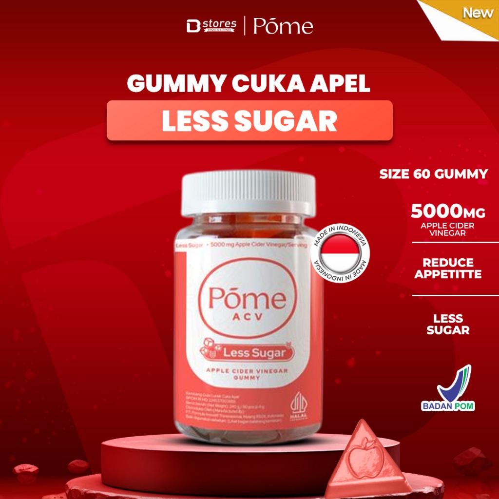 POME ACV Less Sugar - Gummy Cuka Apel Bstores