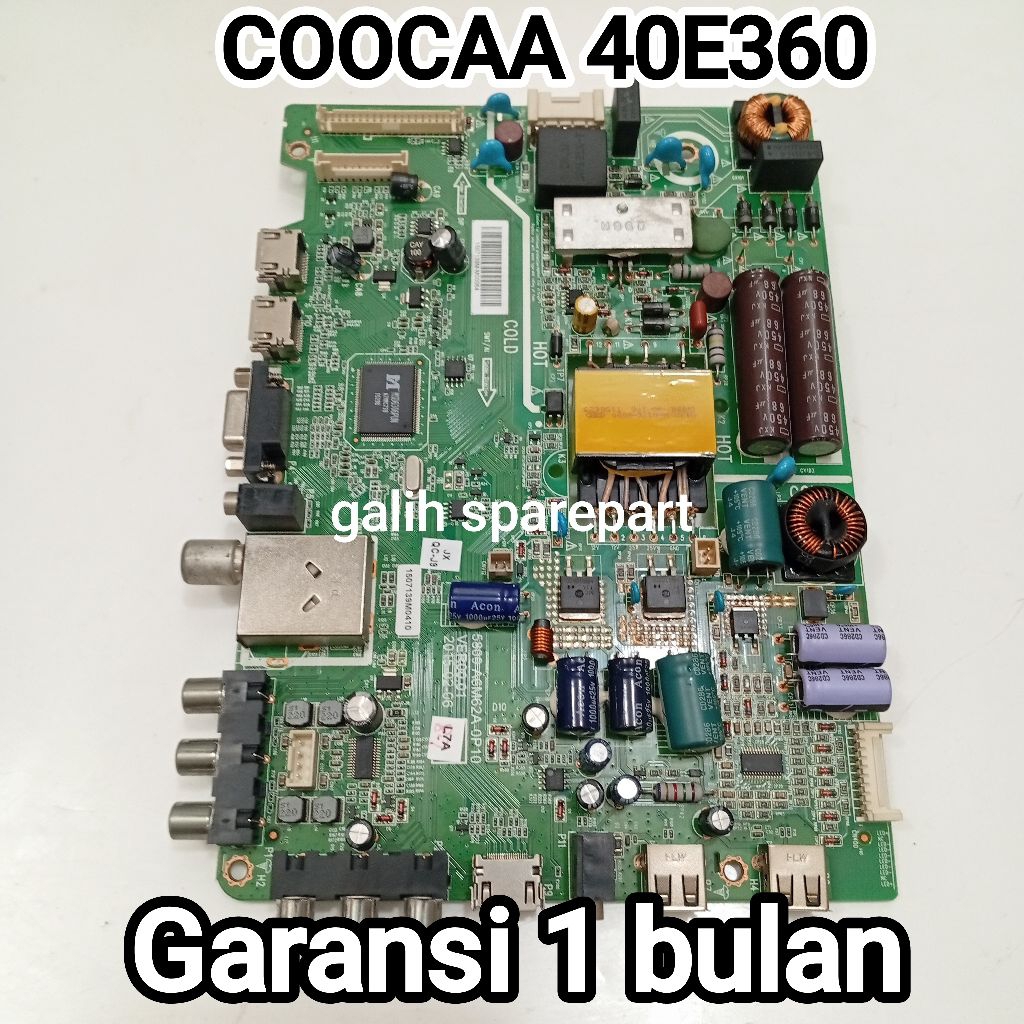 MESIN TV/MAINBOARD TV COOCAA 40E360 MB - MODUL - MOBO - MOTHERBOARD TV COOCAA