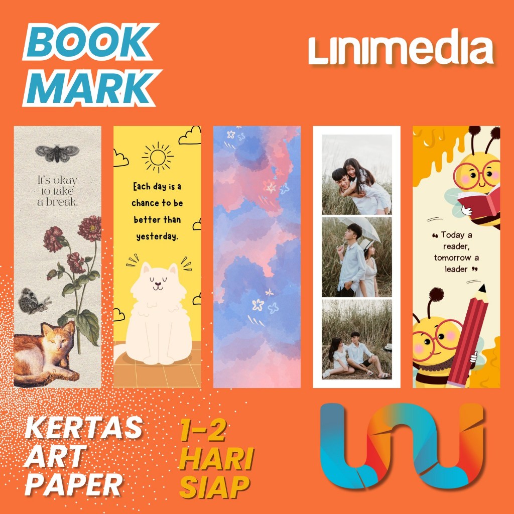 Costume Book Mark / Pembatas Buku / Penanda Halaman Buku
