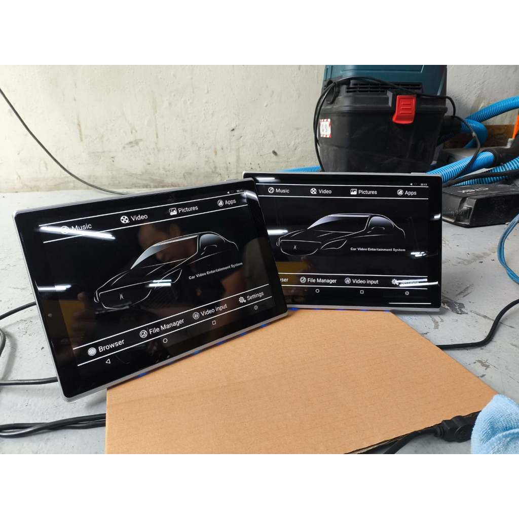 Asuka AZ1180AS head rest monitor android sepasang