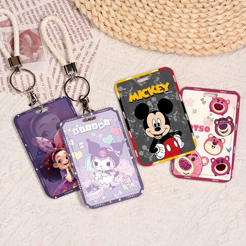 

Card Holder Lucu Kartun- Dompet card holder KTP / Kartu Kredit / Kartu Transport / card holder kartu ATM / Gantungan Kunci / Kartu Makan / card holder kartu game+Tali Pergelangan Tangan, Anti-Hilang Pelajar/Karyawan-gaya Disney