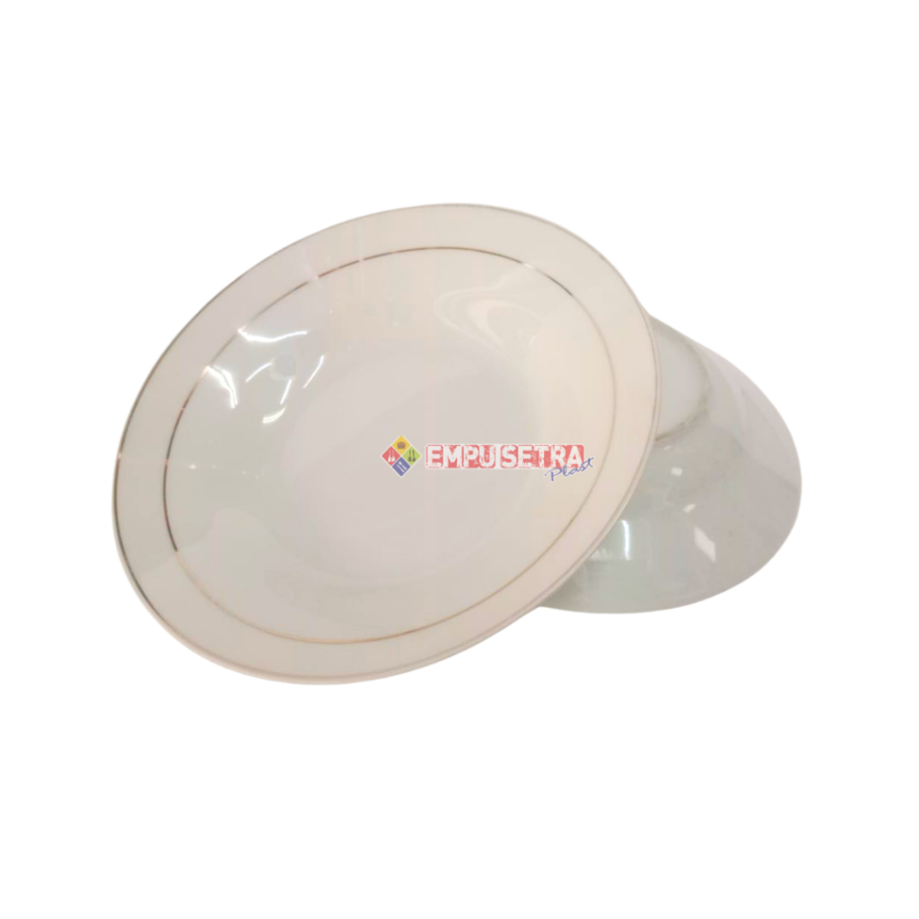 PIRING MAKAN 7" LIST EMAS / PIRING KERAMIK